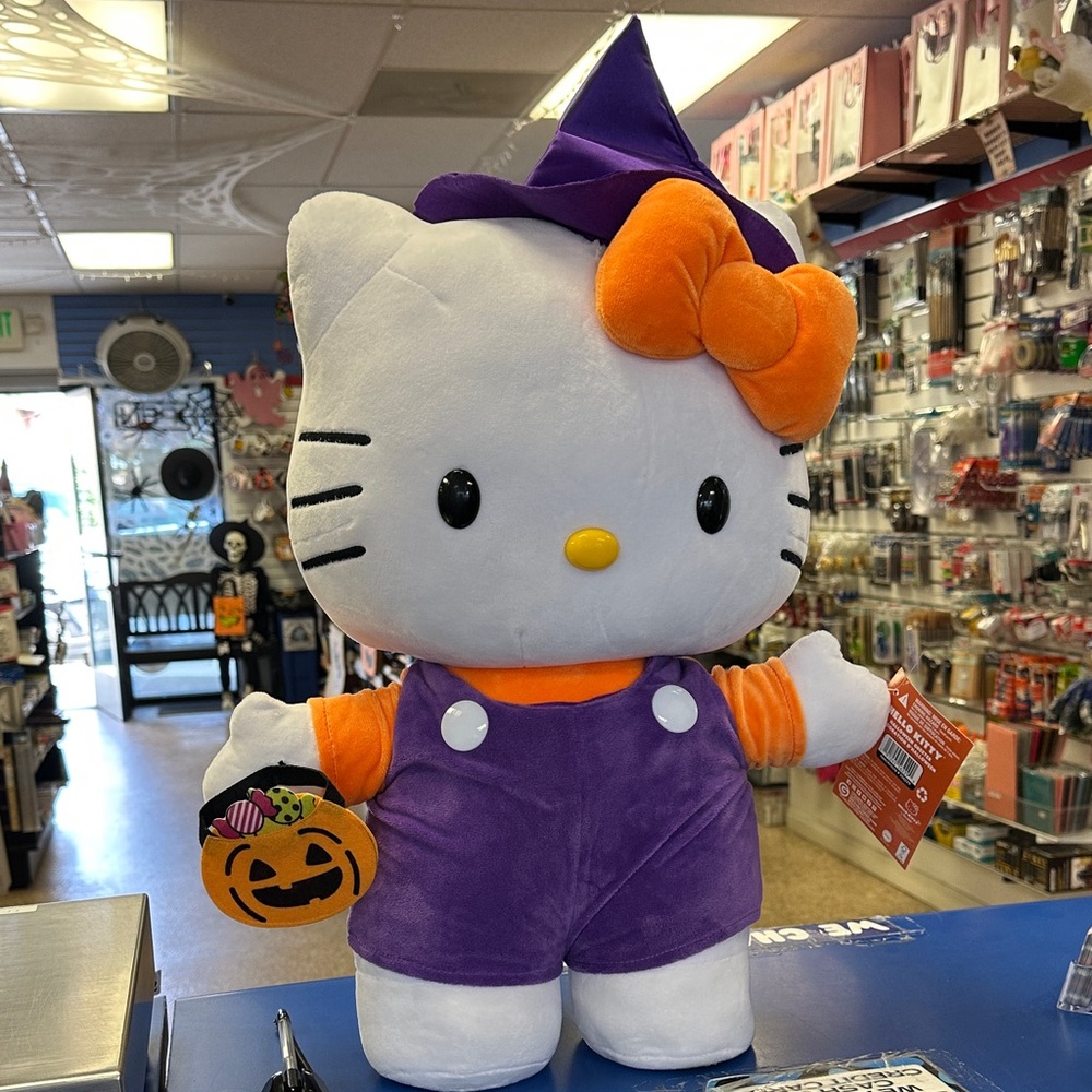 Sanrio Hello Kitty Halloween Plush - Purple and Orange